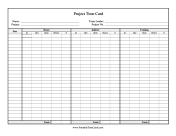 Individual Project Time Card