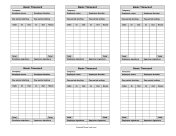 Basic Timecard Mini