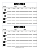 Large Print 2 Per Page Horizontal
