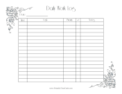 Pretty Daily Work Log