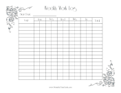 Pretty Weekly Work Log