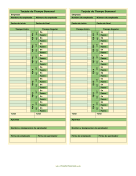 Tarjeta De Tiempo Semanal Verde