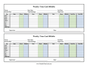 Weekly Time Card Billable